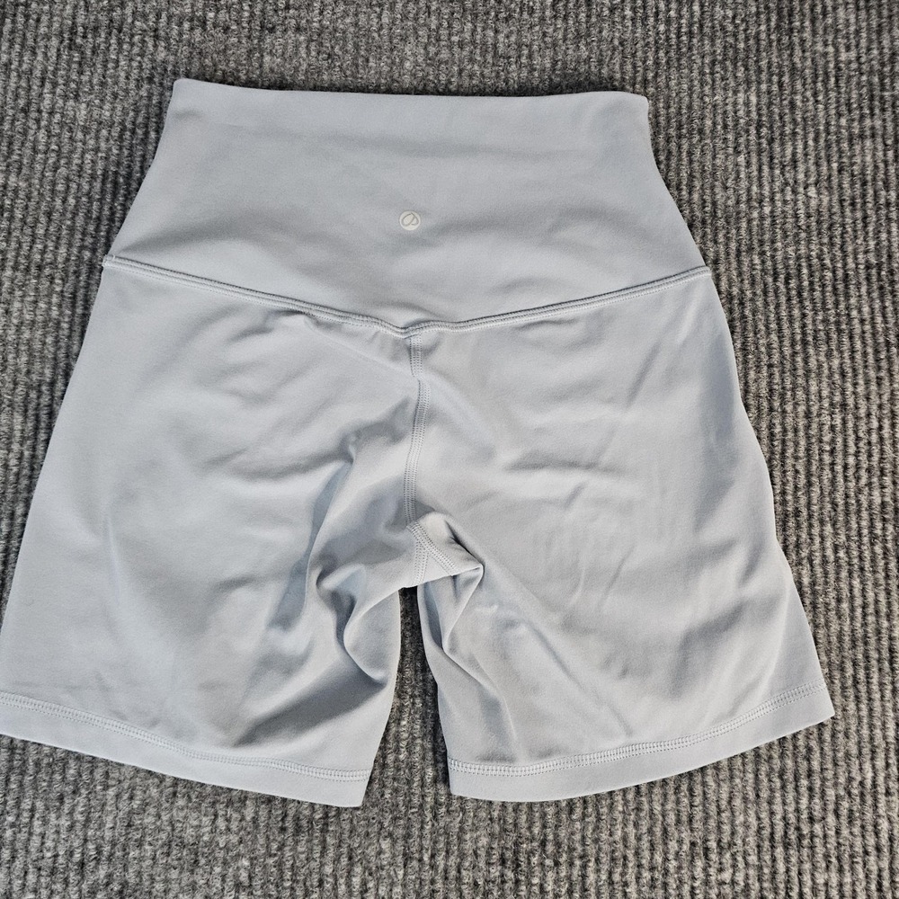 CRZ YOGA Biker Shorts Womens Small Gray High Rise 5 Inch Inseam Stretch Yoga